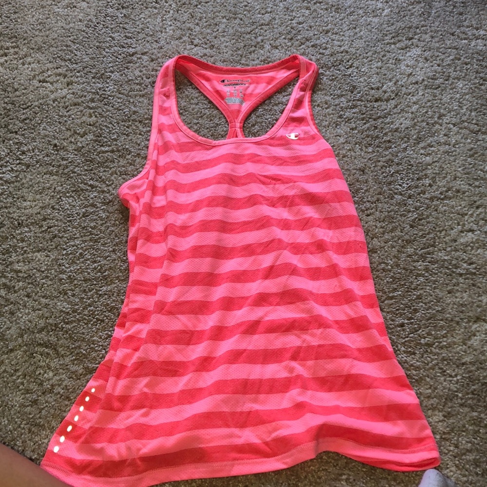 striped work out tank
